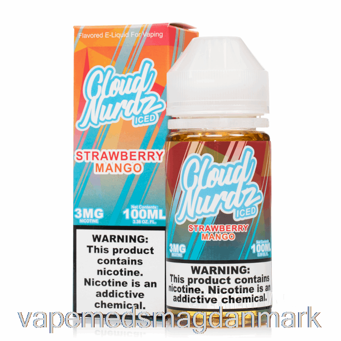 Vape Med Smag Er Jordbær Mango - Cloud Nurdz - 100ml 6mg